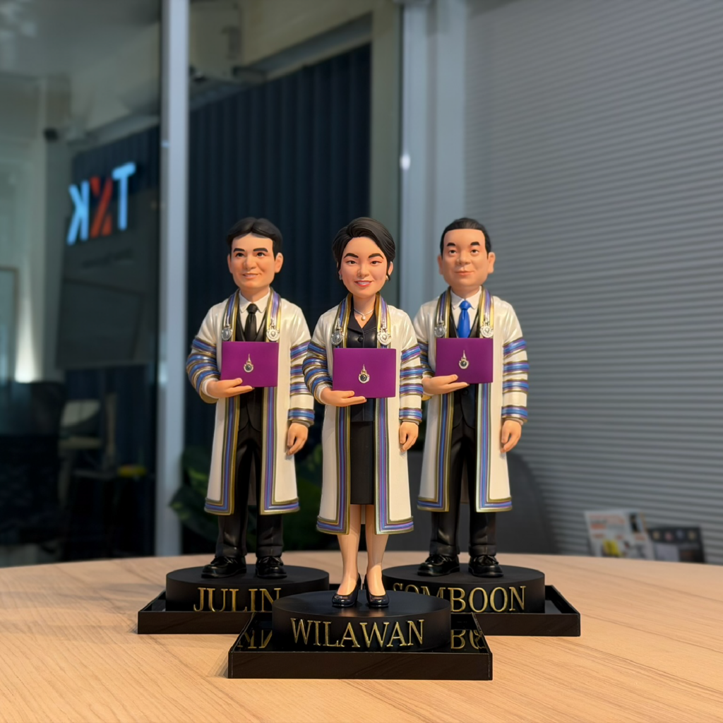 รับปริ้น 3D โมเดลเหมือนจริง เรซิ่นพ่นสี TKK3D